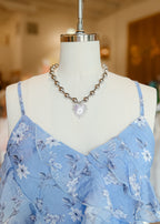 Accented Crystal Heart Necklace