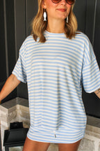 Maddie Oversized Striped Tee