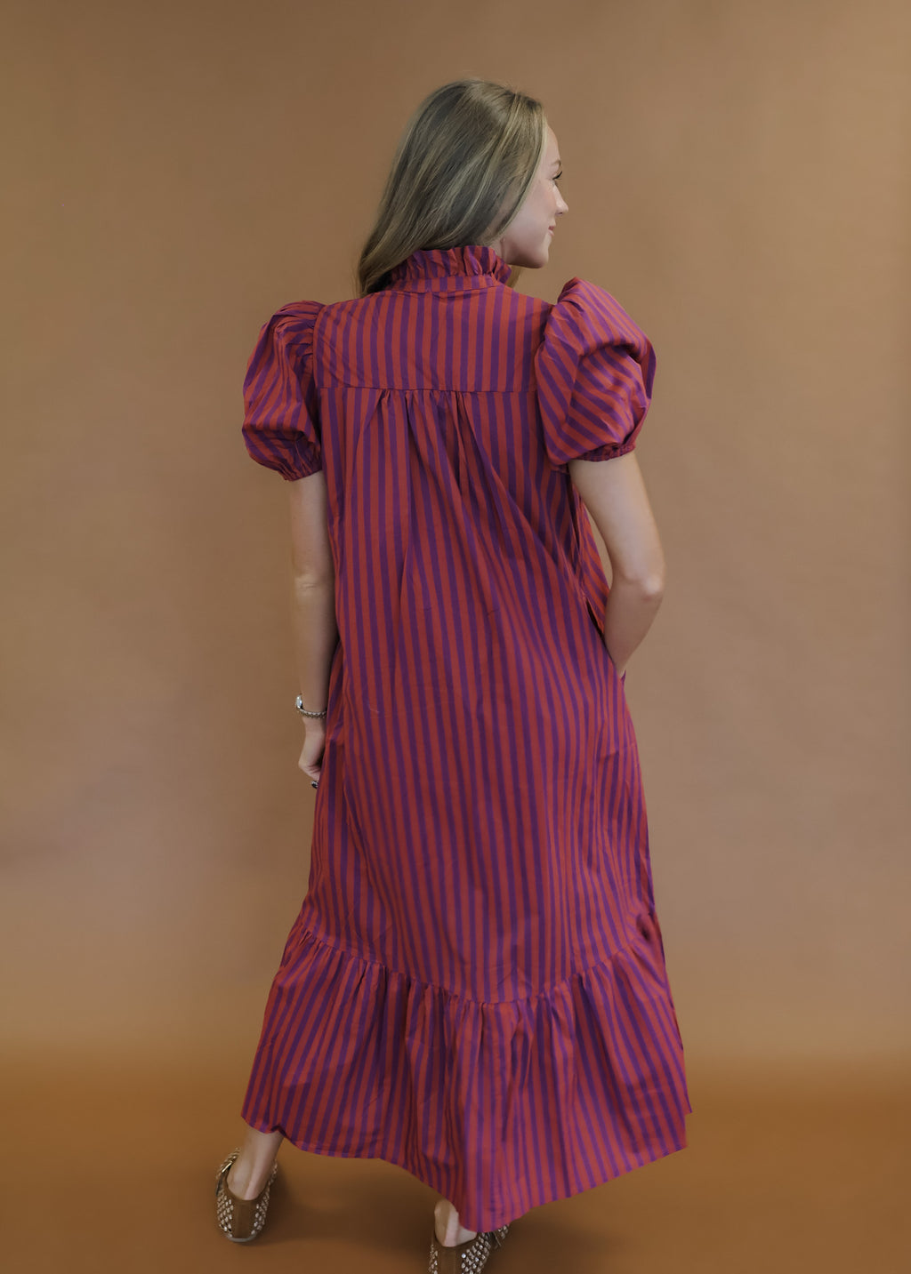 Elise Striped Maxi Dress