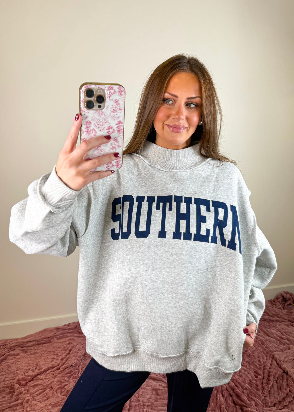 GA Southern Reversible Mock Neck