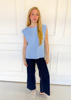 Callie Center Seam Sleeveless Top