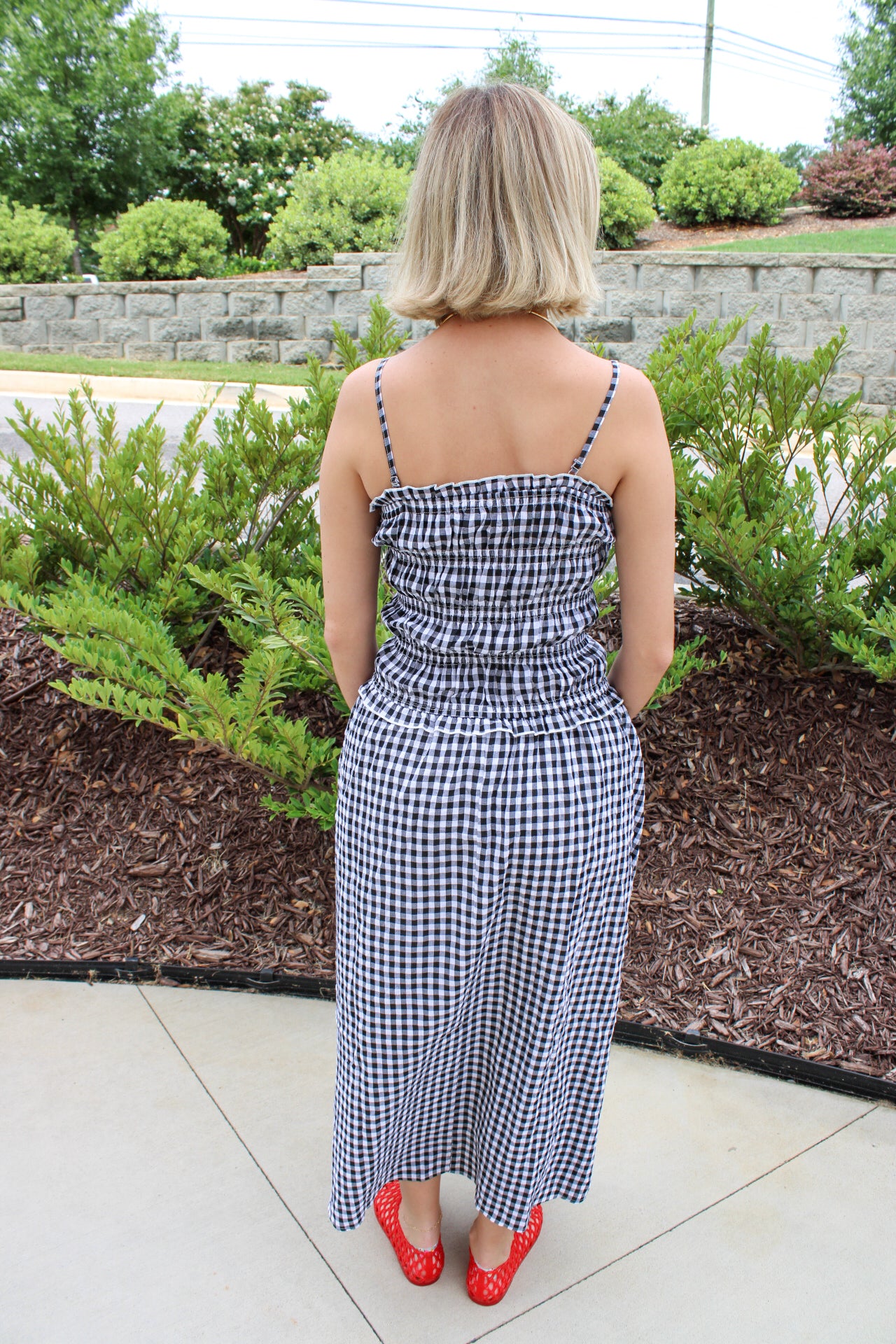 Ella Gingham Maxi Dress