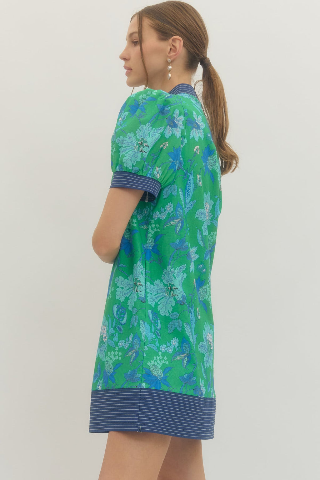 Maribel Puff-Sleeve Mini Dress