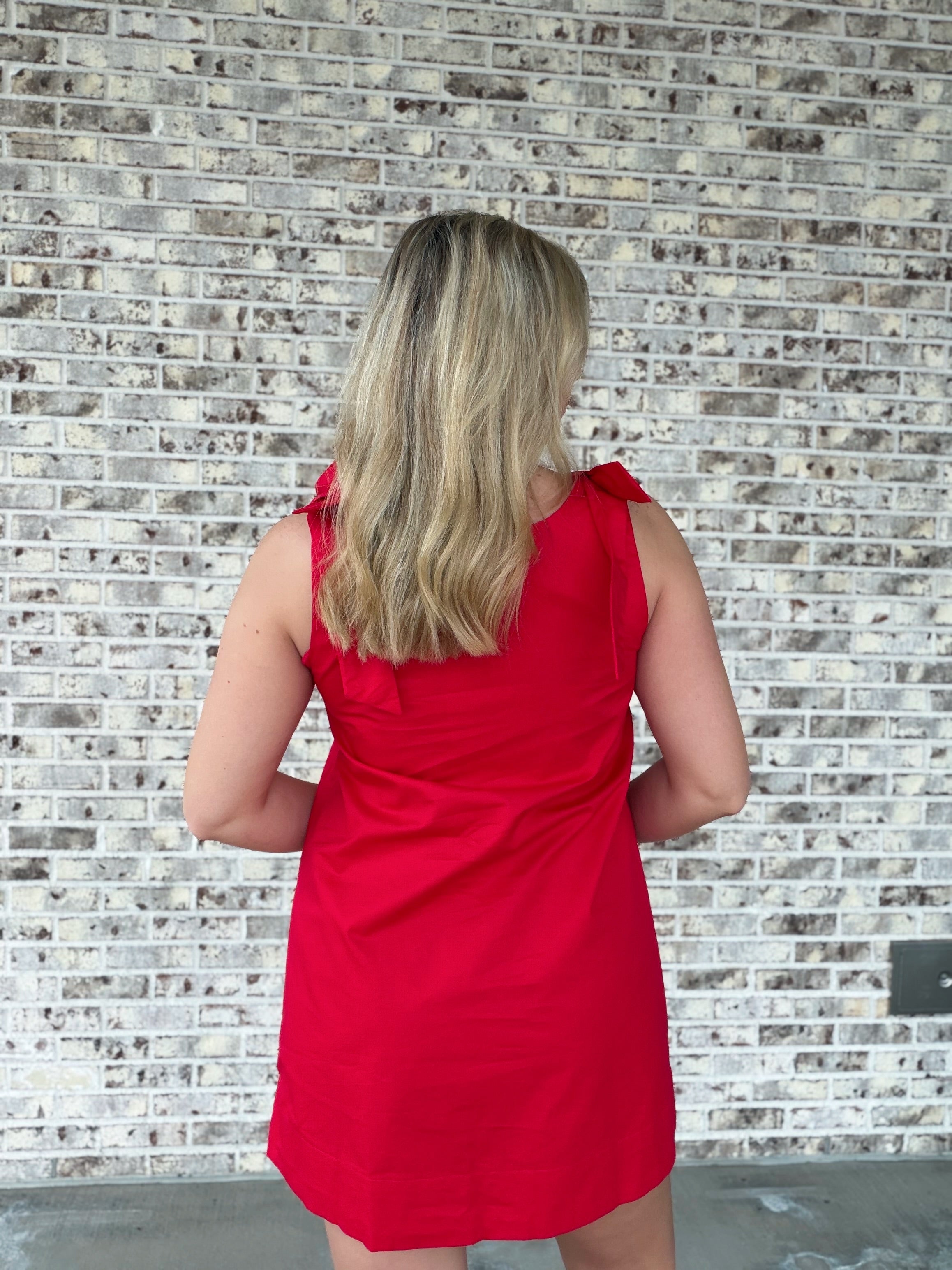 Bethany Bow Strap Mini Dress