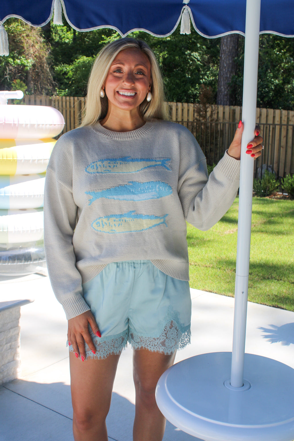 Sardines Graphic Sweater