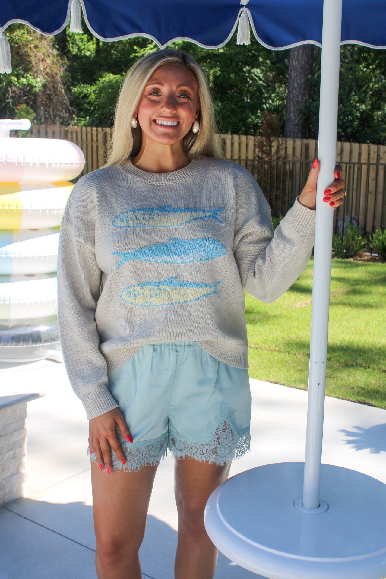 Sardines Graphic Sweater