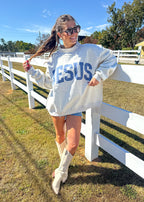 Jesus Reversible Mock Neck Sweatshirt