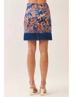 Bluebird Fringe Mini Skirt