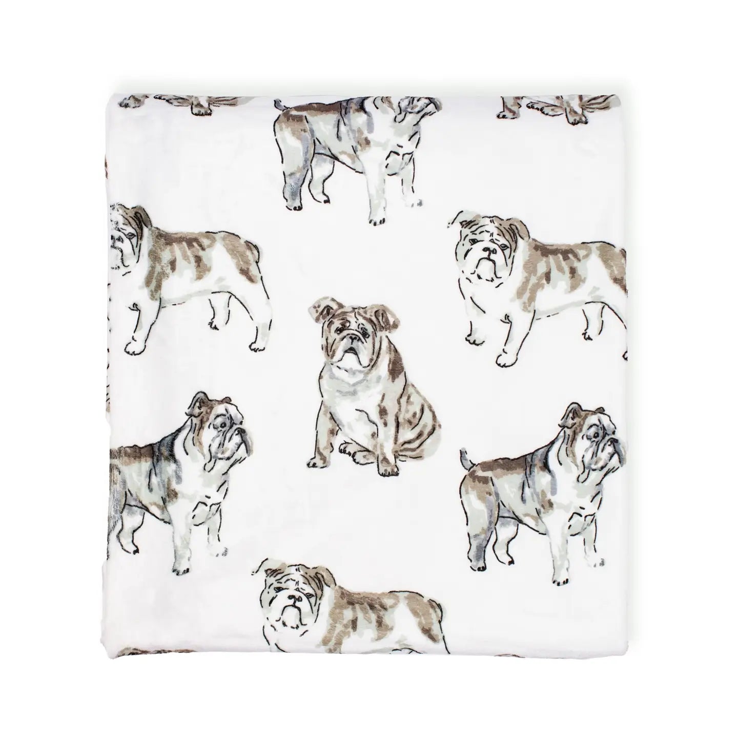 Forever Bulldog Throw Blanket