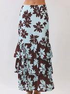 Tara Tiered Ruffle Maxi Skirt