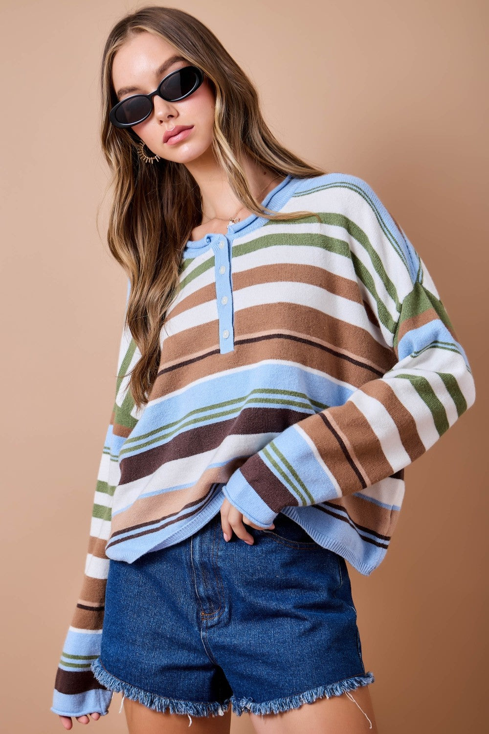 Wendy Henley Knit Top