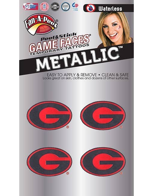 Georgia Game Faces® Temporary Tattoos