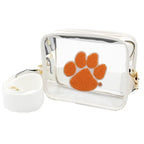 Varsity Patch Clear Crossbody Bag