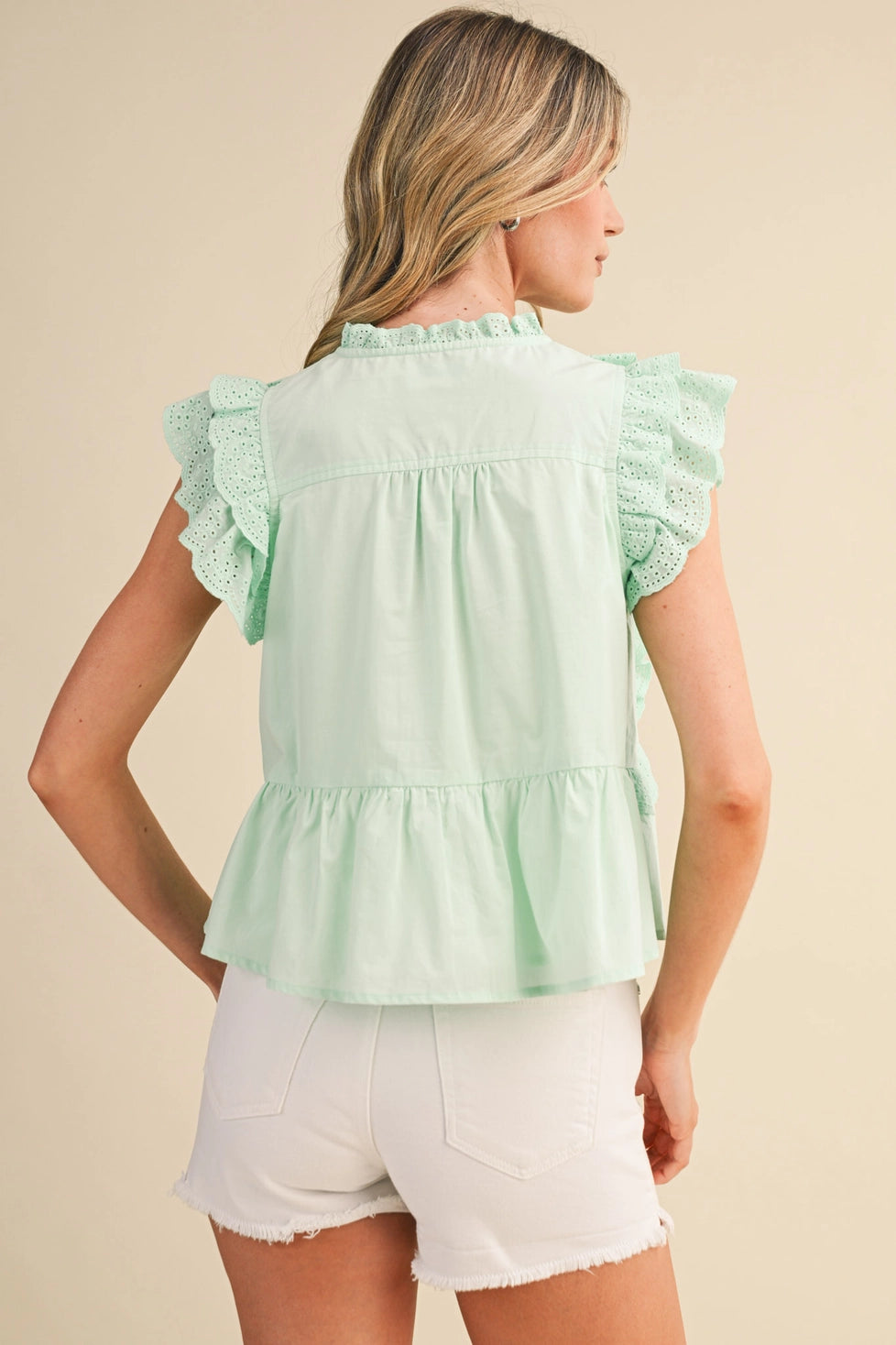 Lily Ruffle Blouse and Peplum Helm