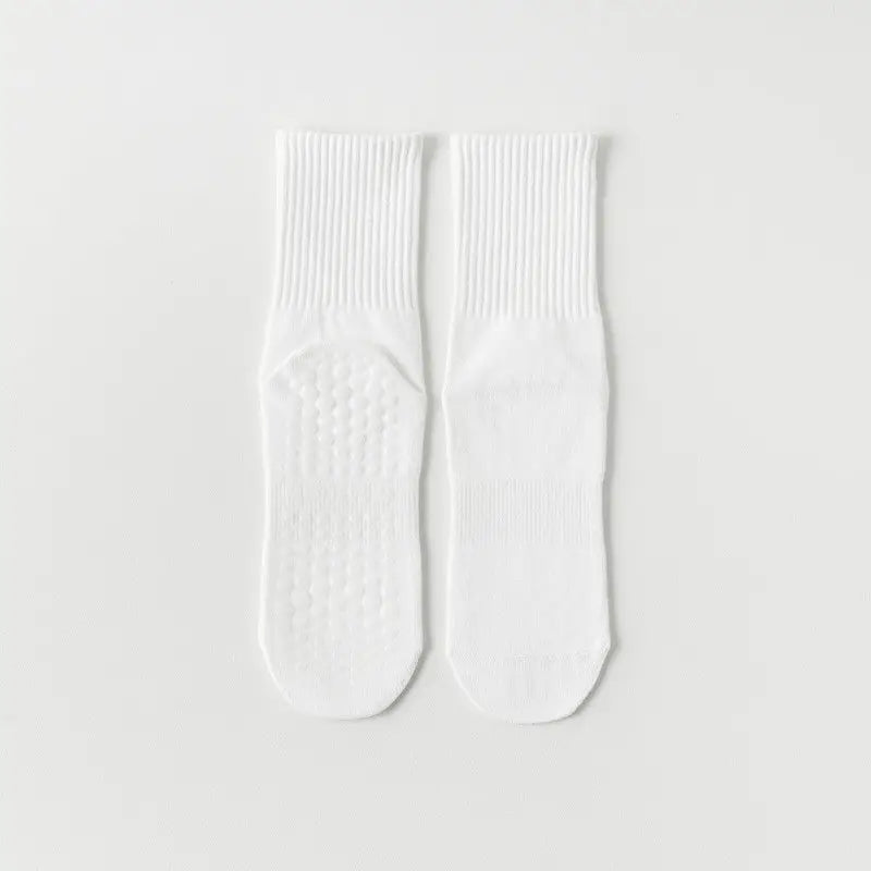 Solid Color Pilates Grip Socks