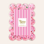 Rectangle Scalloped Acrylic Frame - Confetti Pink