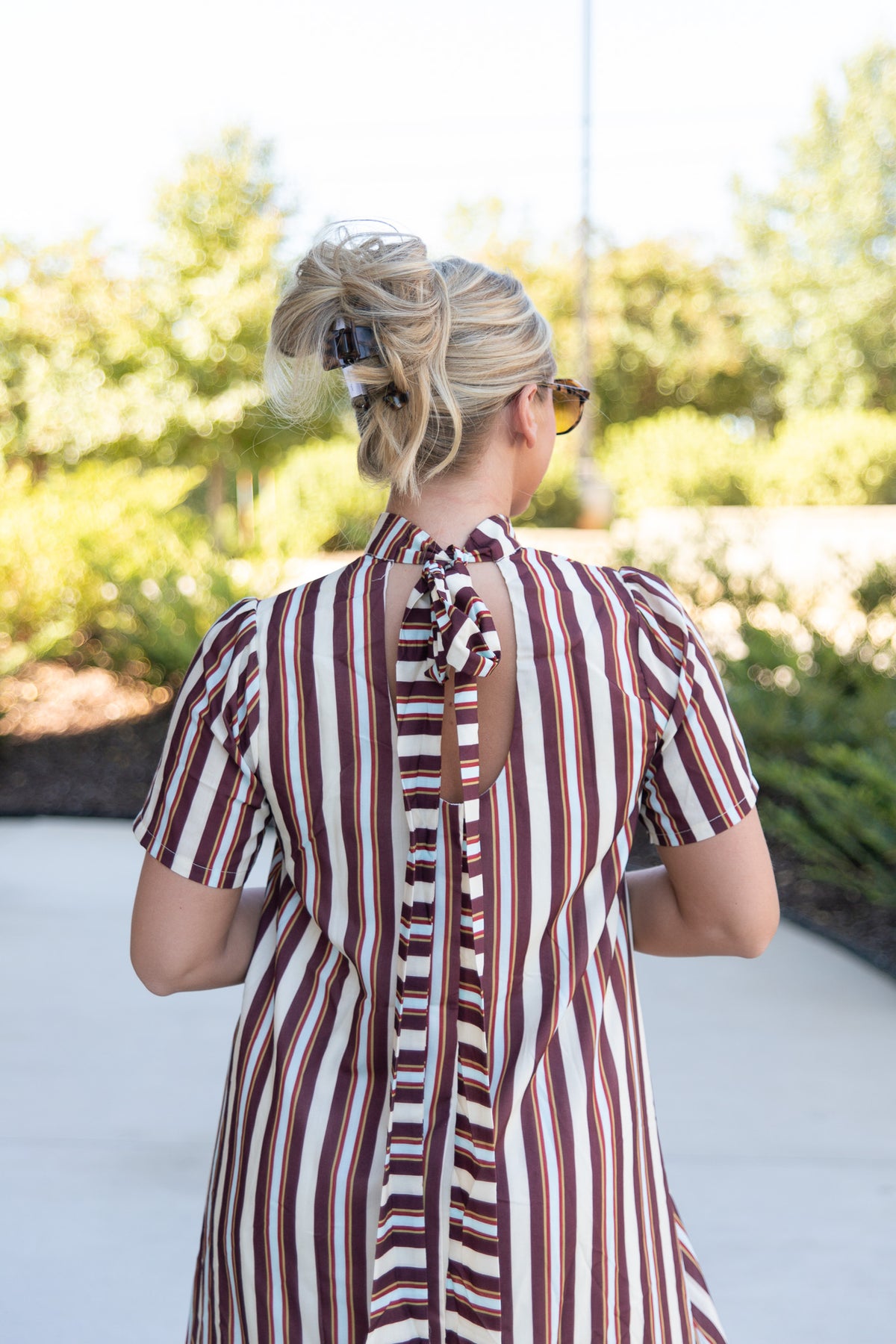Nelly Striped Midi Dress