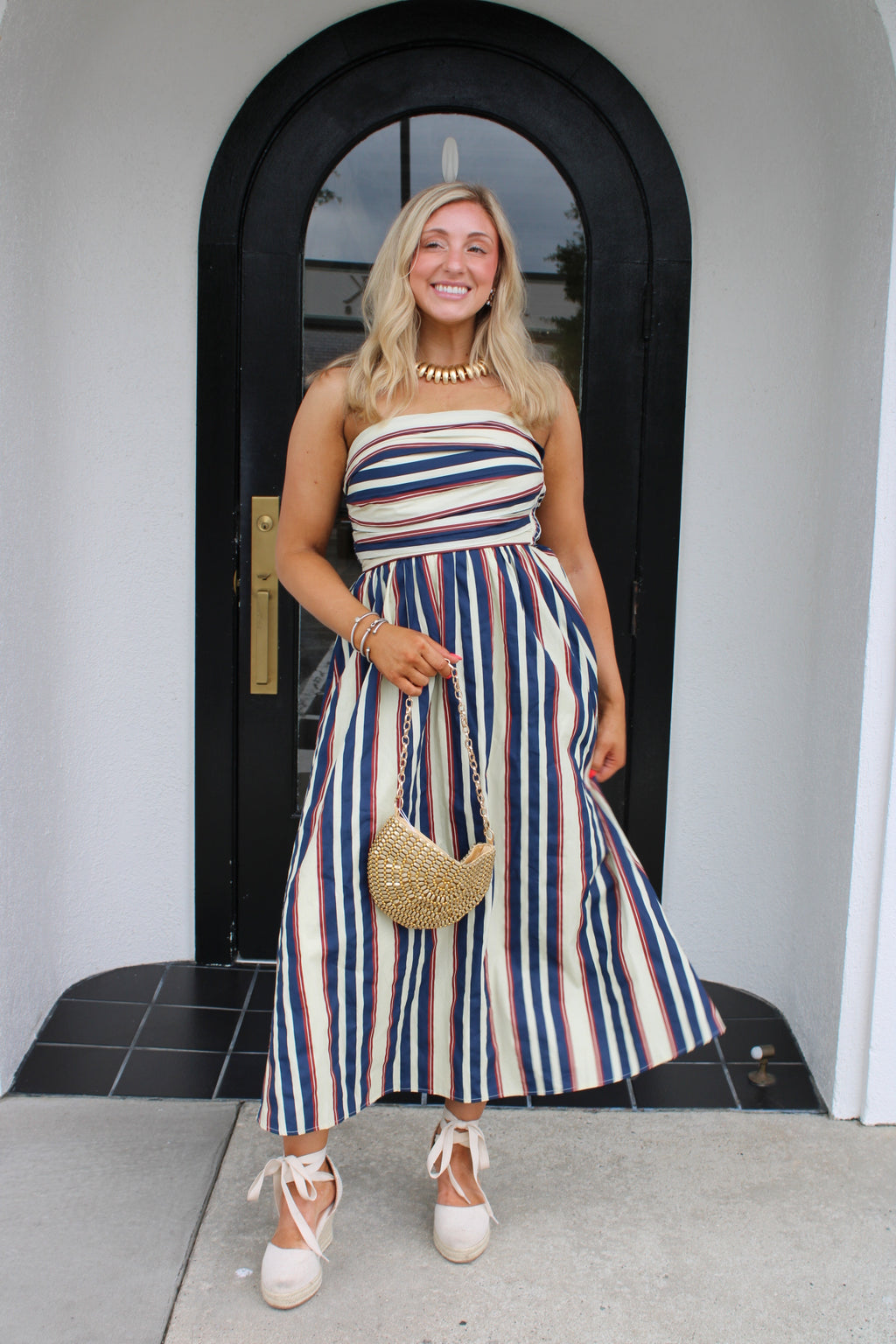Channing Striped Maxi Dress