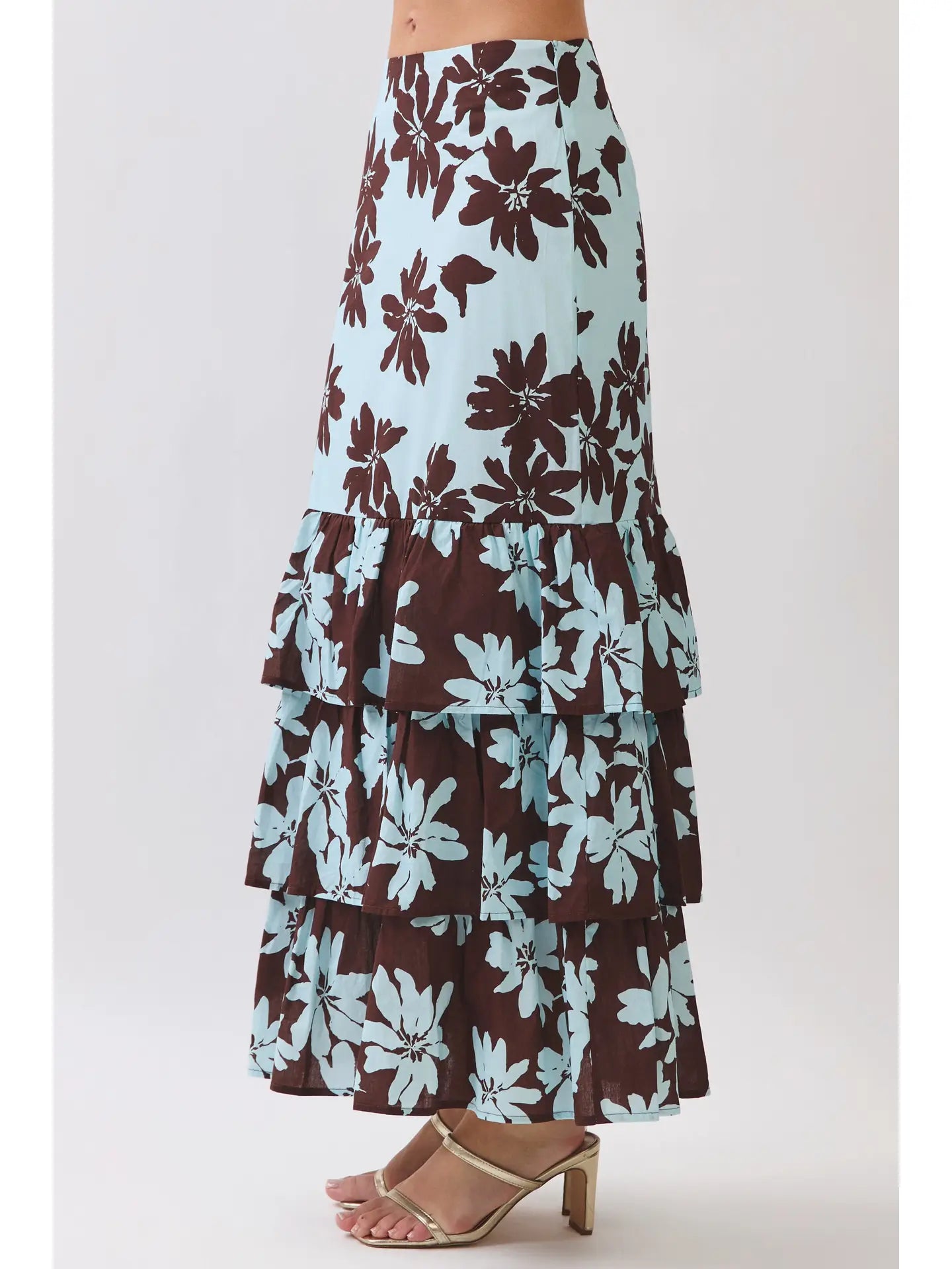 Tara Tiered Ruffle Maxi Skirt