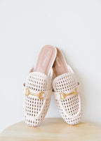 Concinnity Woven Mesh Slip-On Mule Flats