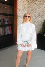 Diana Eyelet Button Front Dress