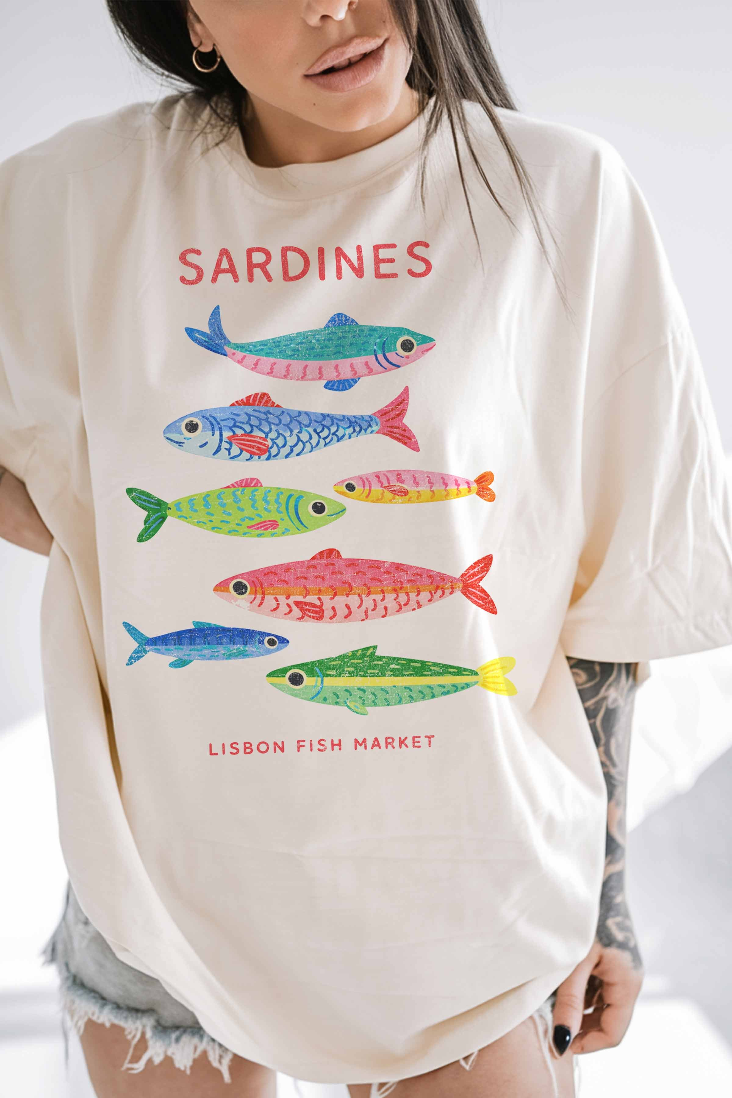 Lisbon Fish Market Oversized Graphic Tee