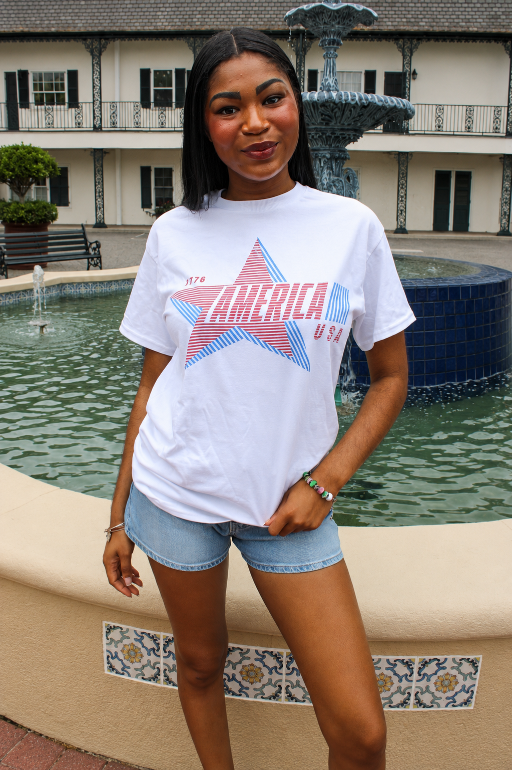 1776 America Oversized Graphic Tee