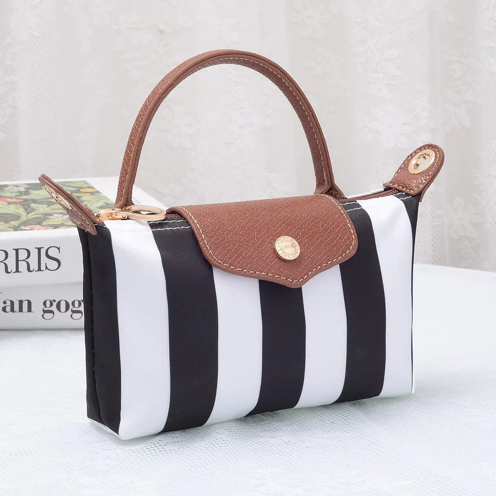 Nova Striped Nylon Mini Crossbody Bag