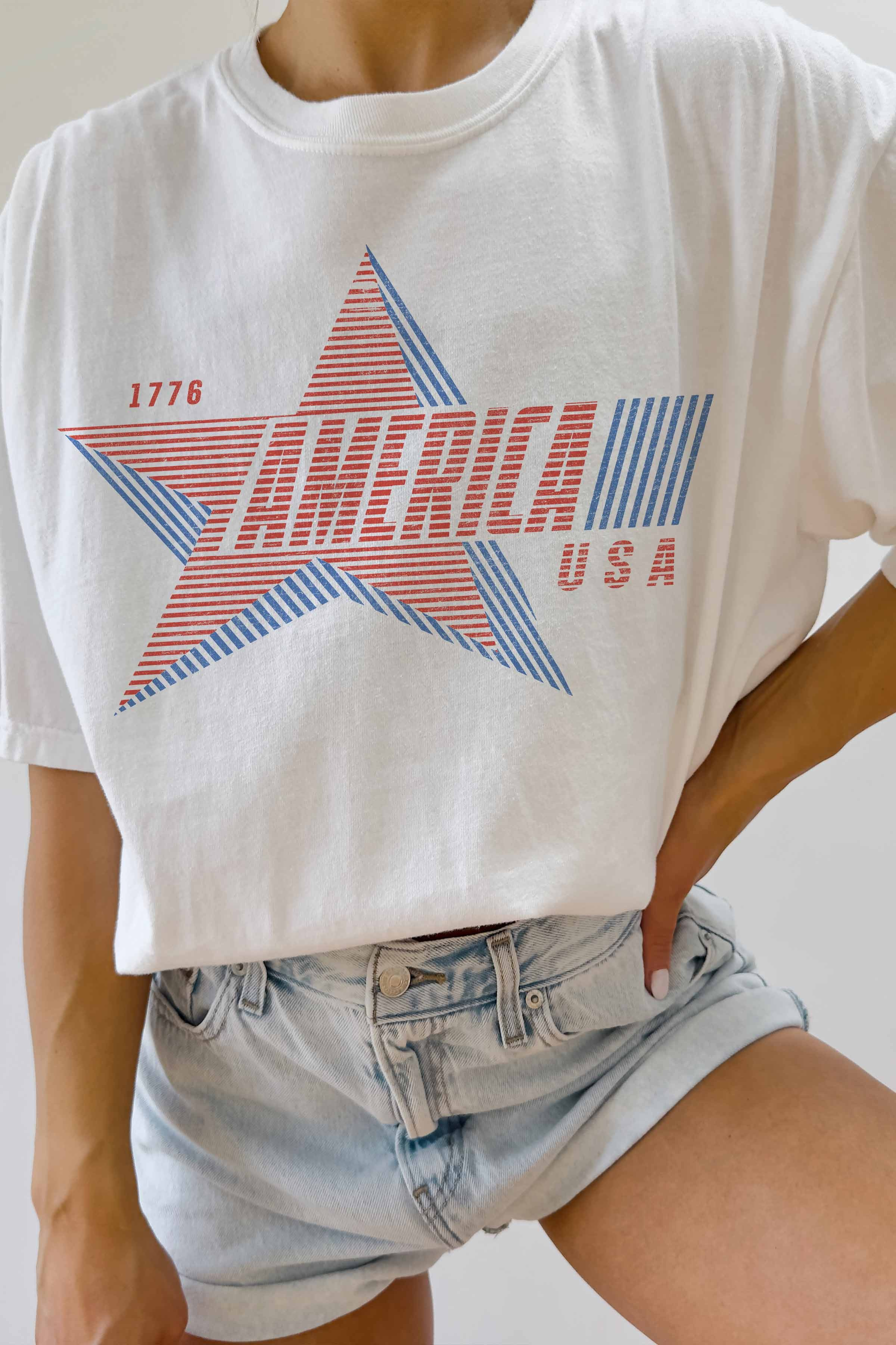 1776 America Oversized Graphic Tee