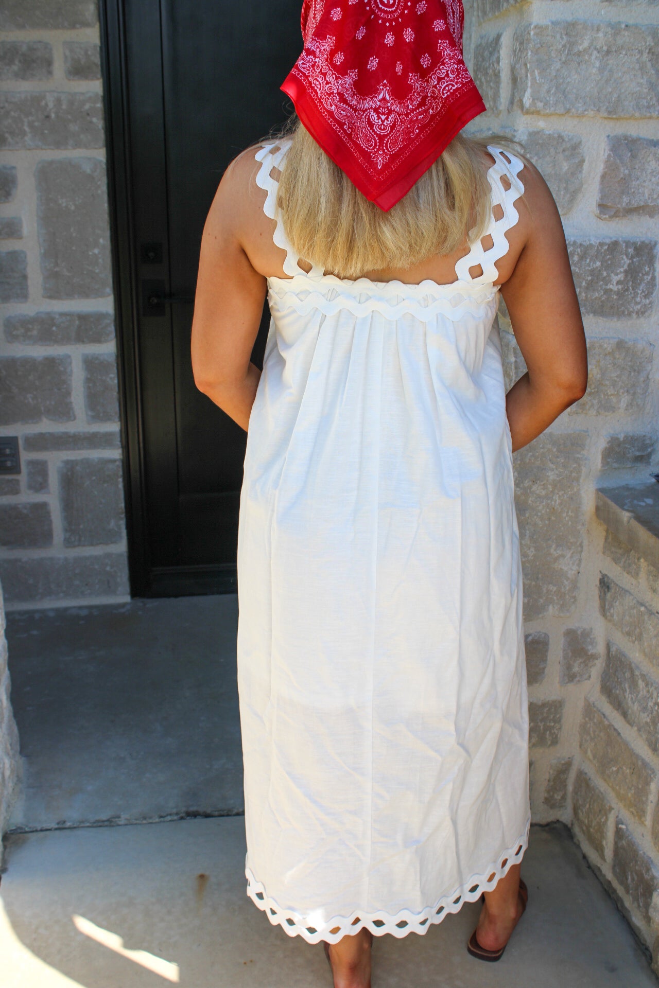 Julia Cutwork Strap Mini Dress
