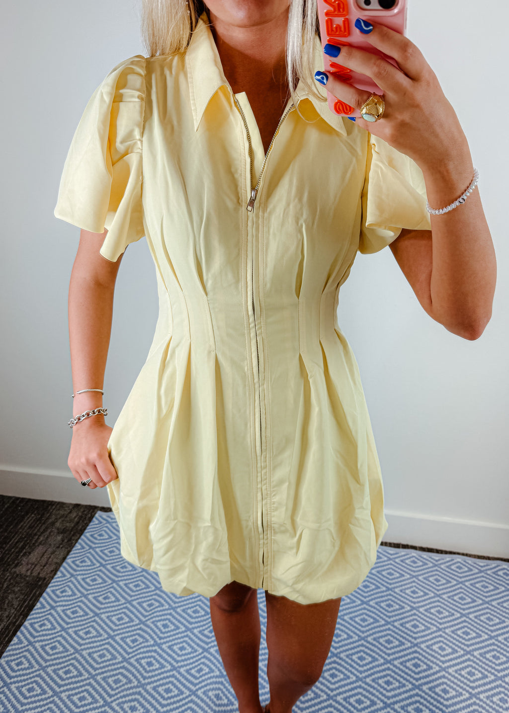 Katie Zip Up Mini Dress