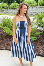 Blakely Strapless Midi Dress