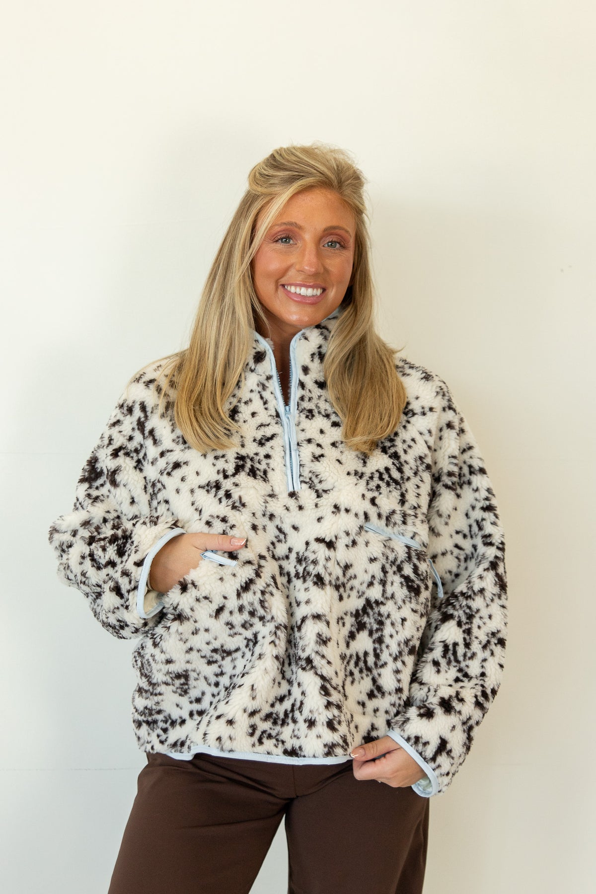 Rylee Sherpa Half-Zip Jacket