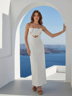 Floral Elegance Cutout Maxi Dress