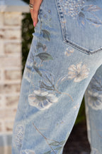 Harper Floral Extreme Vintage Jeans