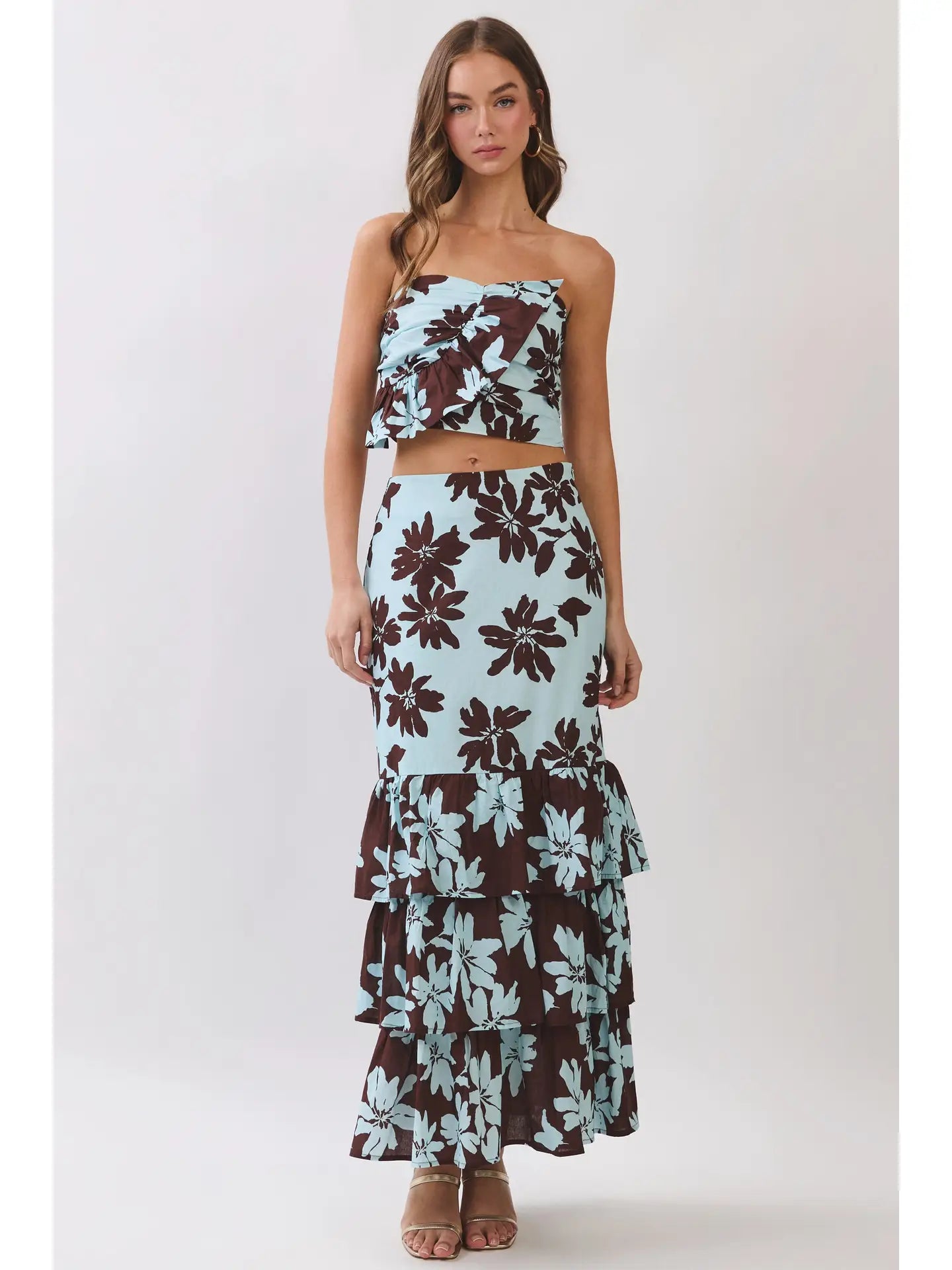 Tara Tiered Ruffle Maxi Skirt