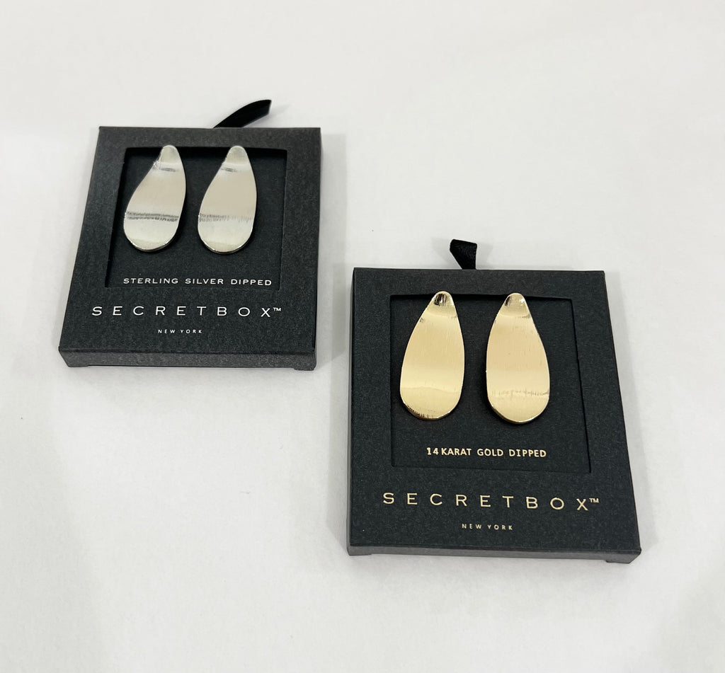Teardrop Satin Brushed Earrings