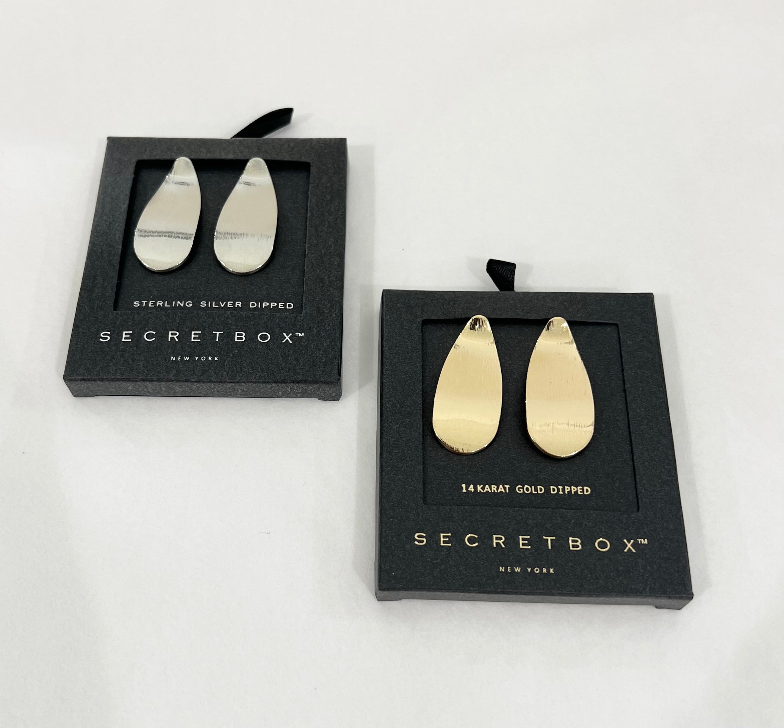 Teardrop Satin Brushed Earrings