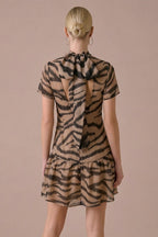 Abbey Animal Print Mini Dress