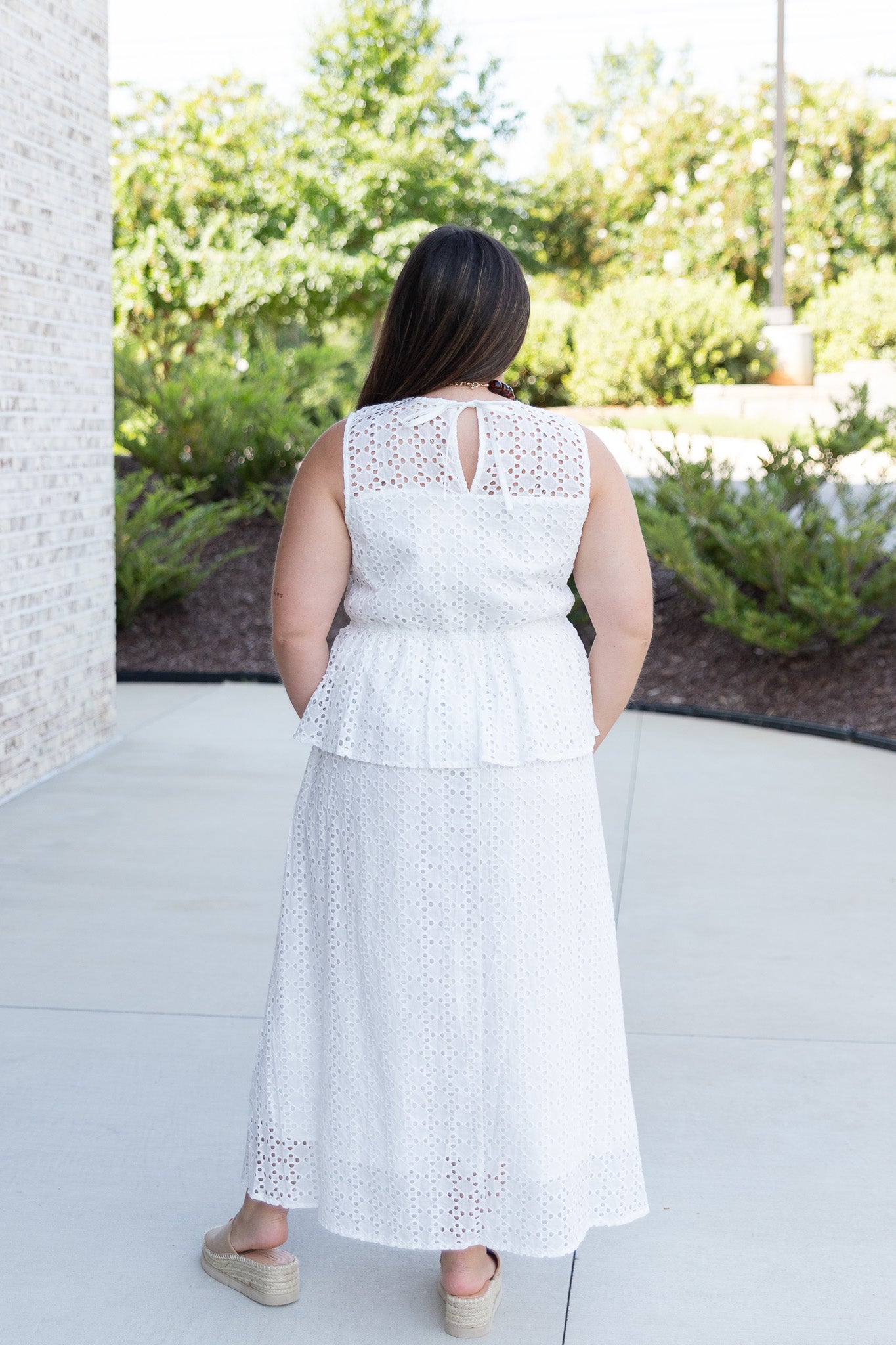 Quinn Eyelet Midi Dress