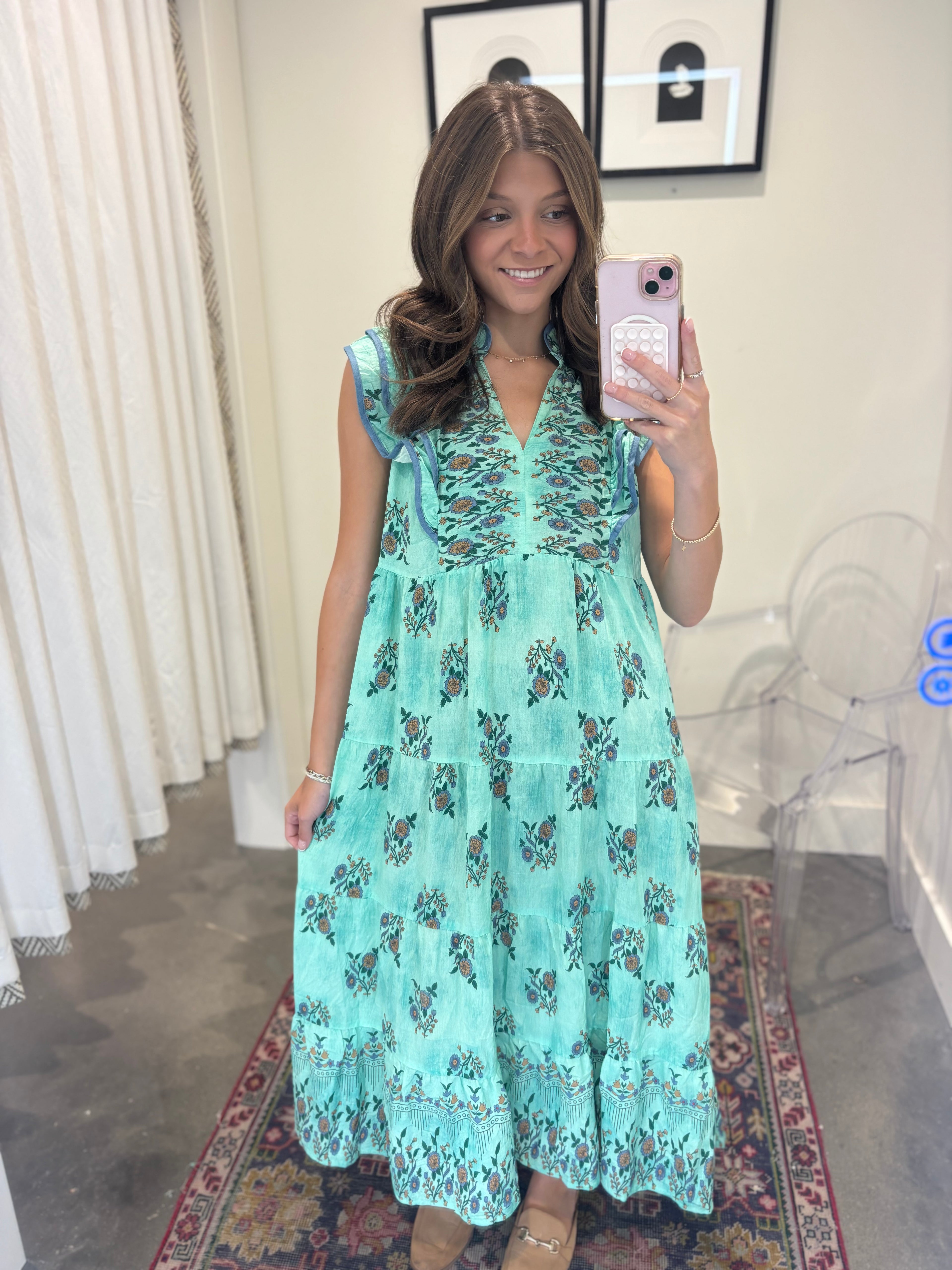 Brynna Botanical Garden Midi Dress