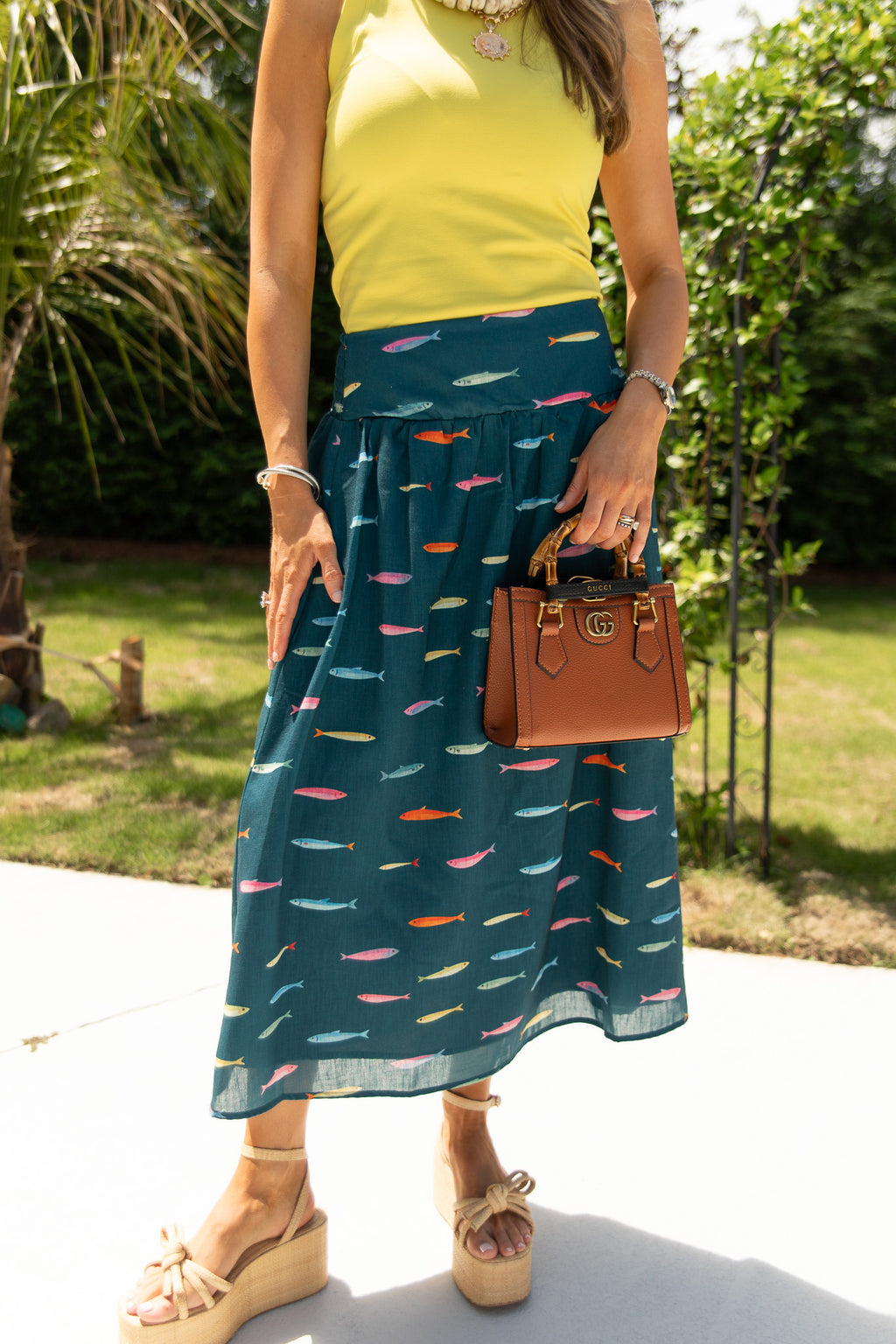 Positano Pesce Midi Skirt