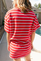 Harper Striped Mini Skort