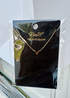 Initial Gold Dipped Necklace