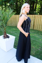 Ava Scalloped Top And Flare Skirt Set
