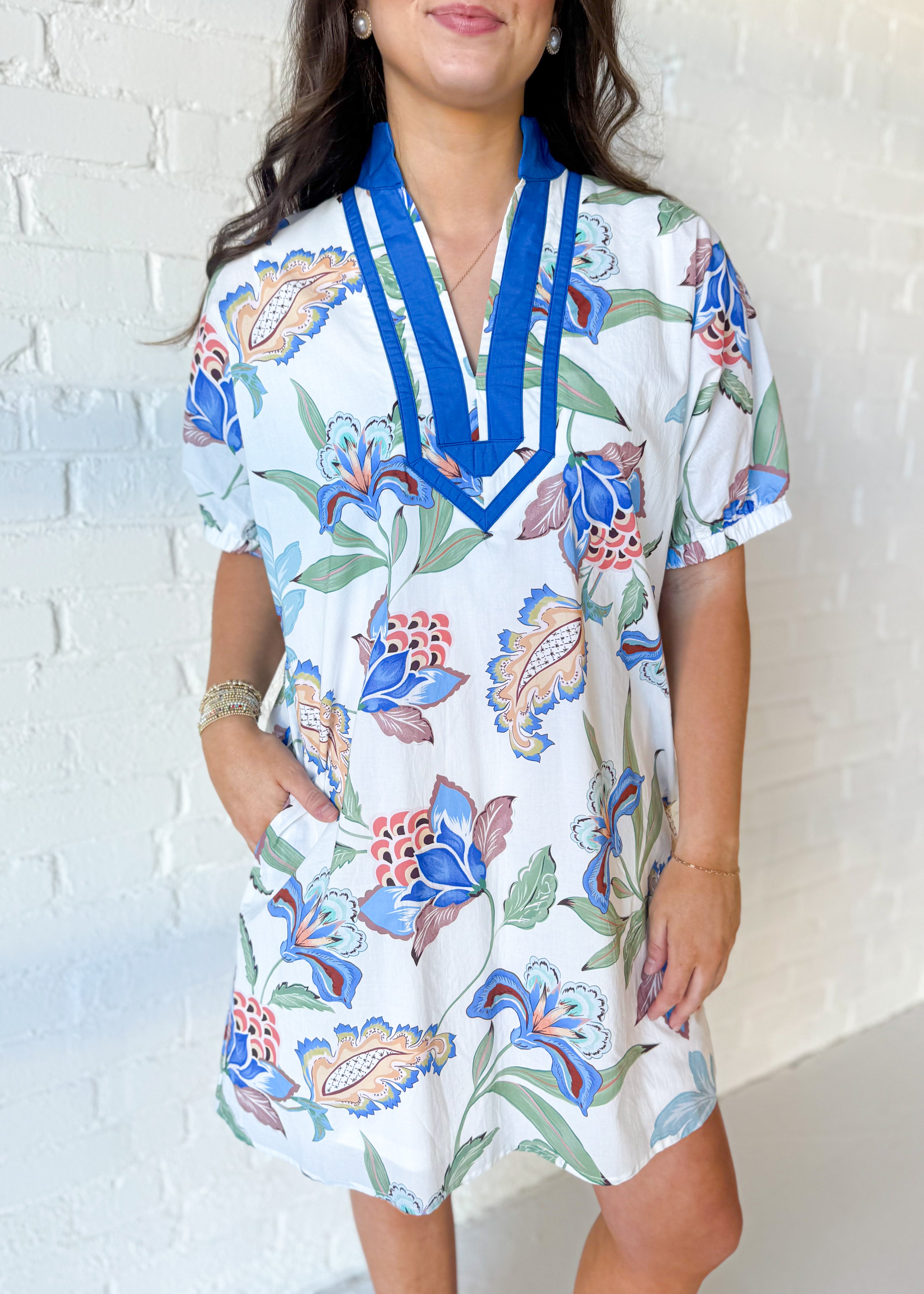 Delilah Floral Short Sleeve Mini Dress