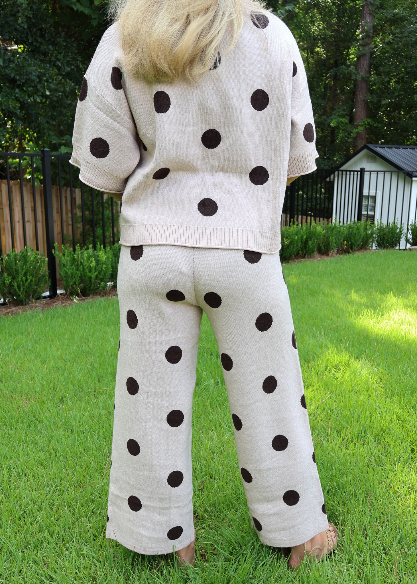 Gemma Polka Dot Knit Pants