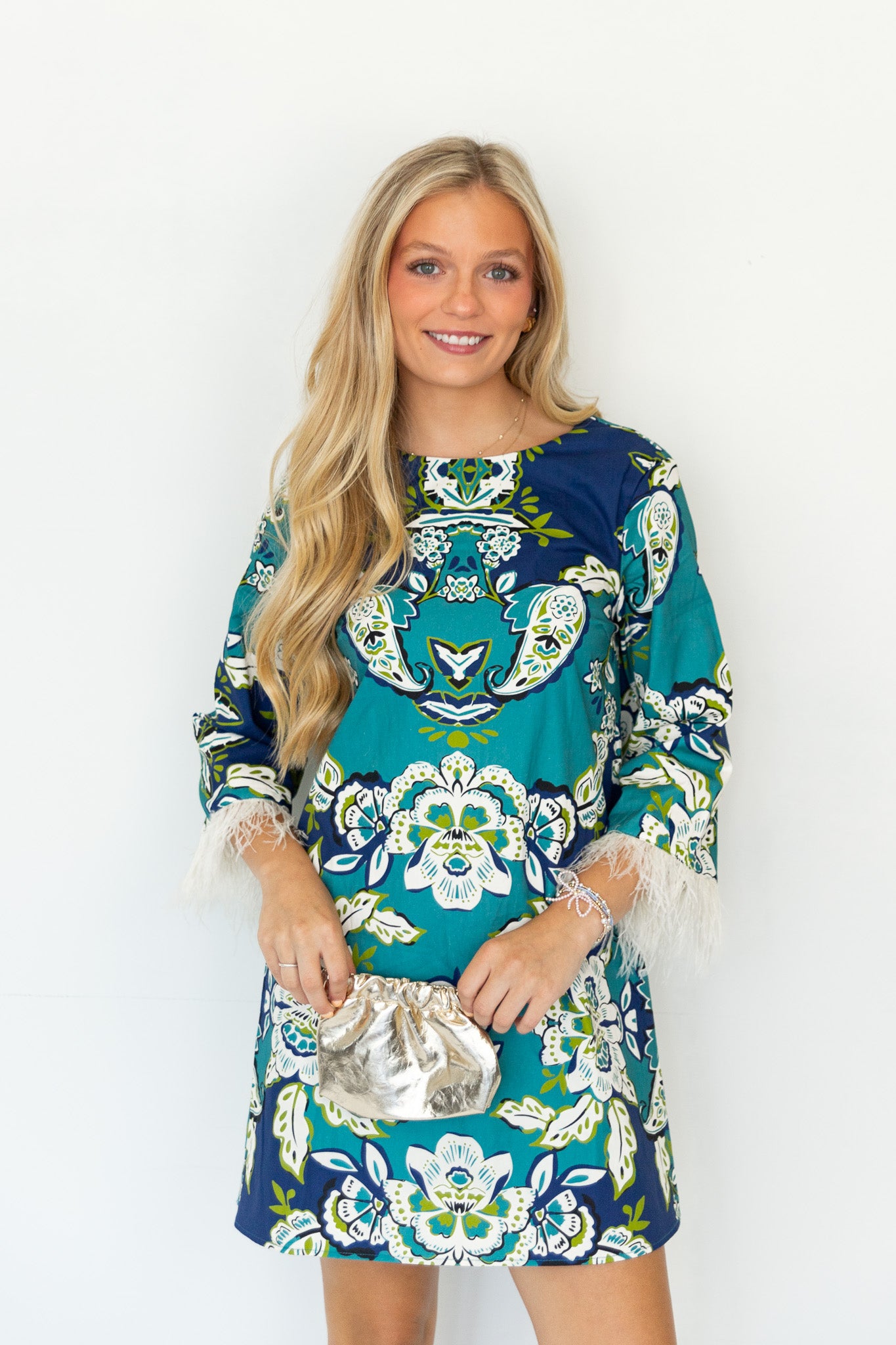 Kailey Floral Fringe Dress