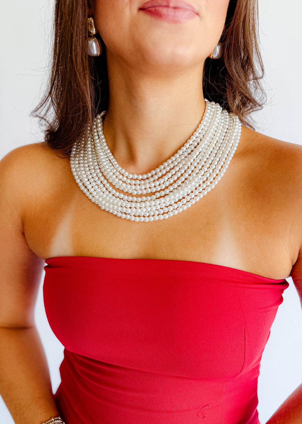 Pearl Multi Layered Necklace