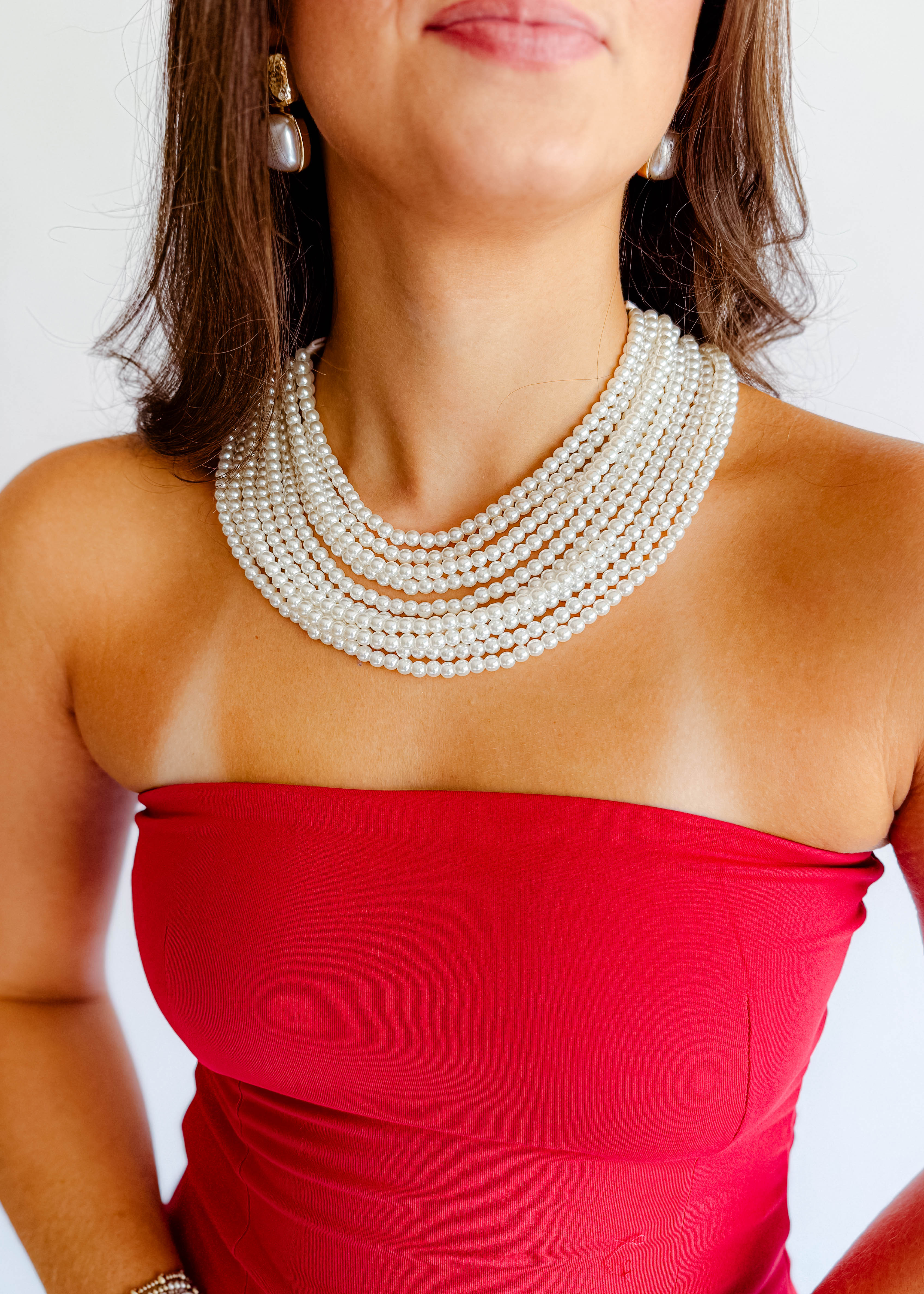 Pearl Multi Layered Necklace